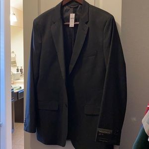 Banana Republic tailored slim fit suit, dark gray